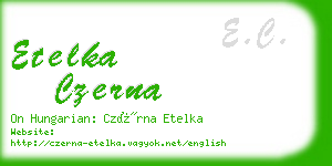 etelka czerna business card